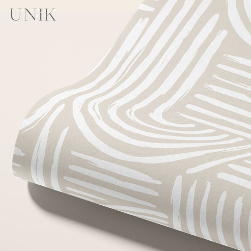 Fototapete Bogenmuster Nude | Premium Vlies (180g/m²) | einfach