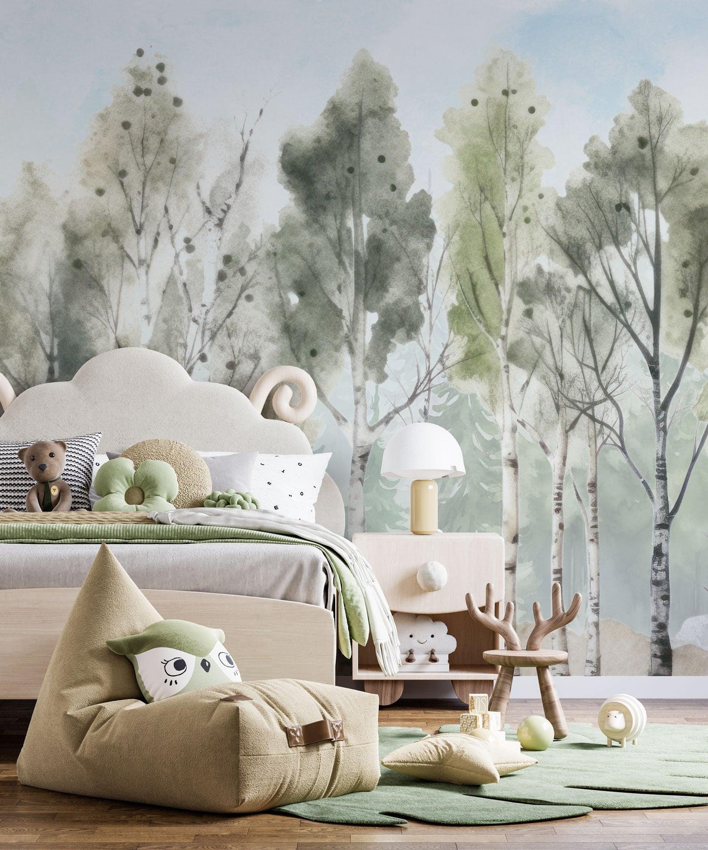 Children's Wallpaper Birch Forest