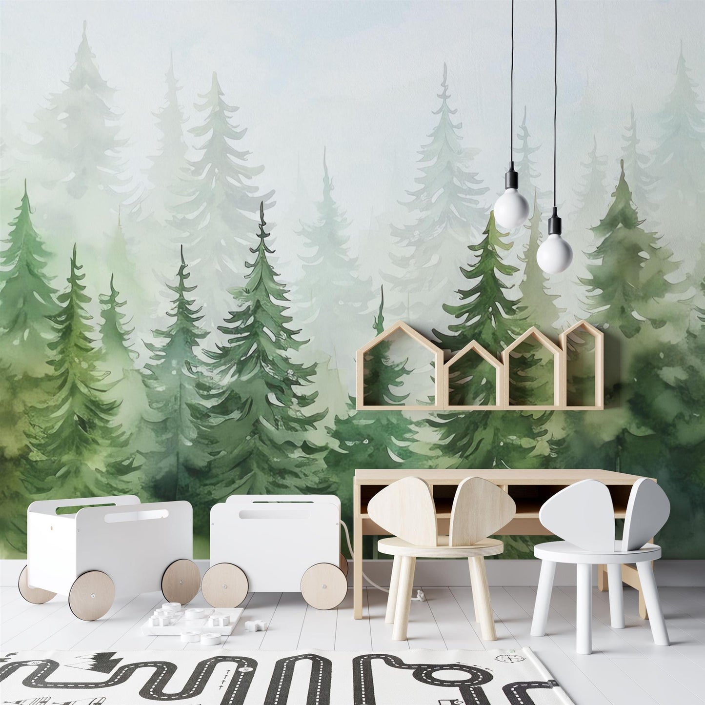 Children's Wallpaper Fir Forest