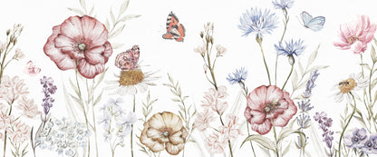Kindertapete Schmetter­lings­garten