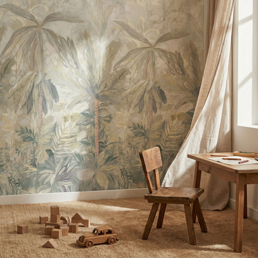 Kindertapete Sanfter Dschungel