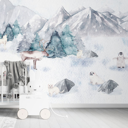 Children's wallpaper Arctic Animals