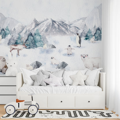 Children's wallpaper Arctic Animals