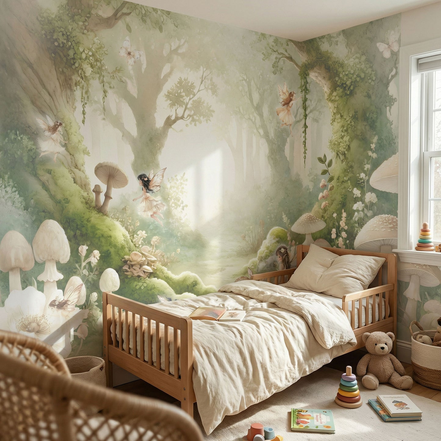 Papier peint pour enfants Forêt des fées