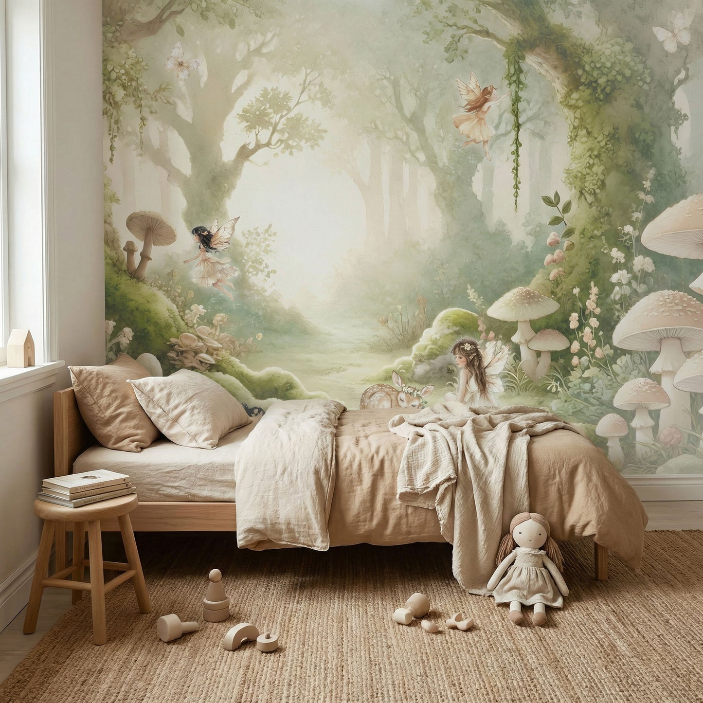 Papier peint pour enfants Forêt des fées