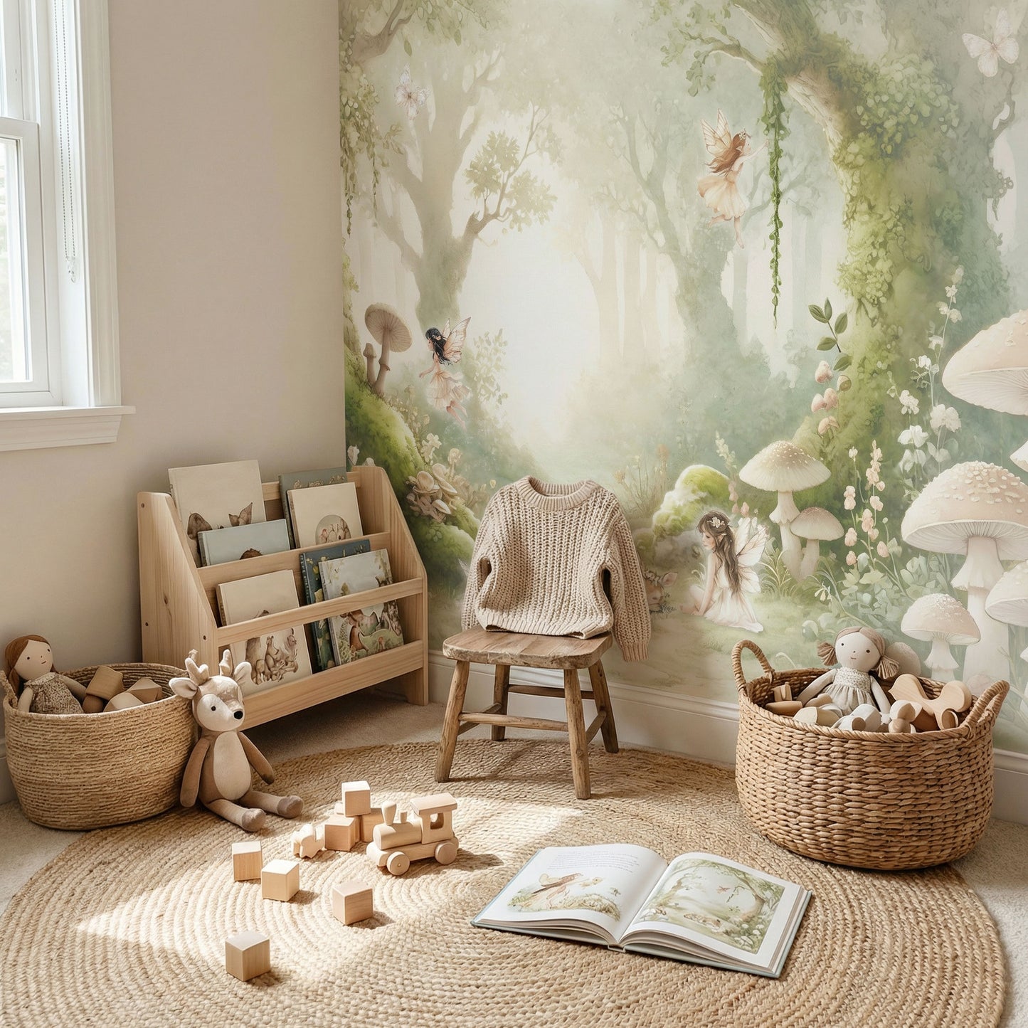 Papier peint pour enfants Forêt des fées