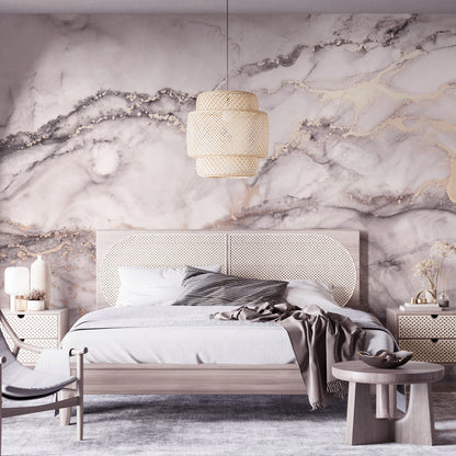 Photo Wallpaper Marble Pearl