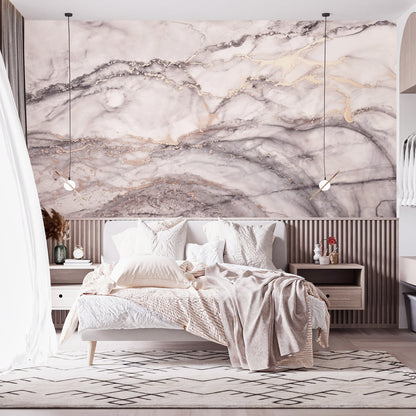 Photo Wallpaper Marble Pearl