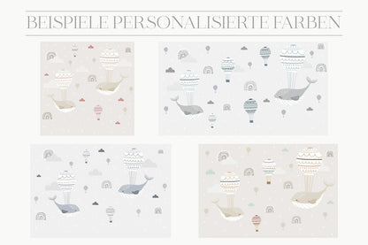 Kinder­tapete Wale und Luft­ballons