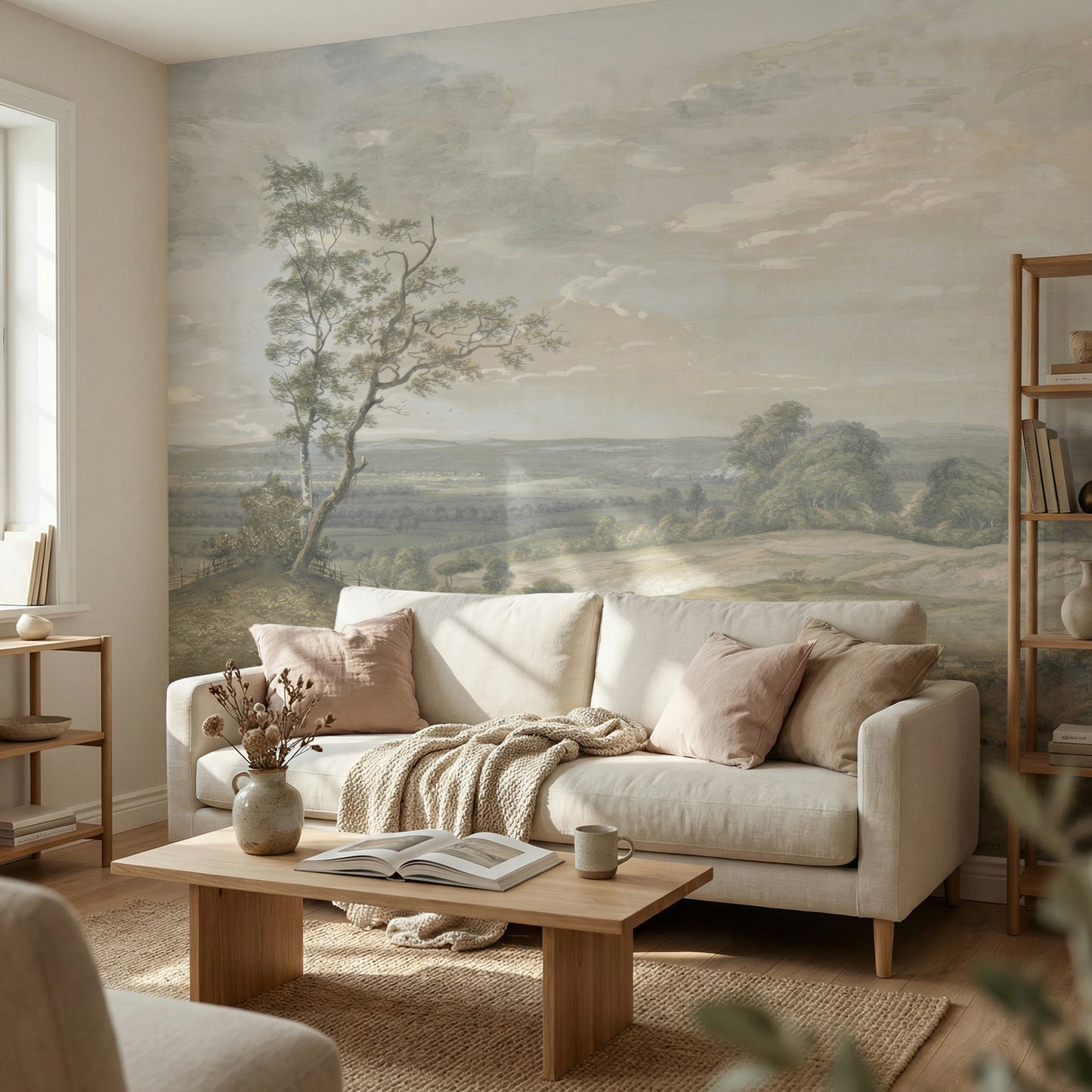 Design­tapete Vintage Land­schaft