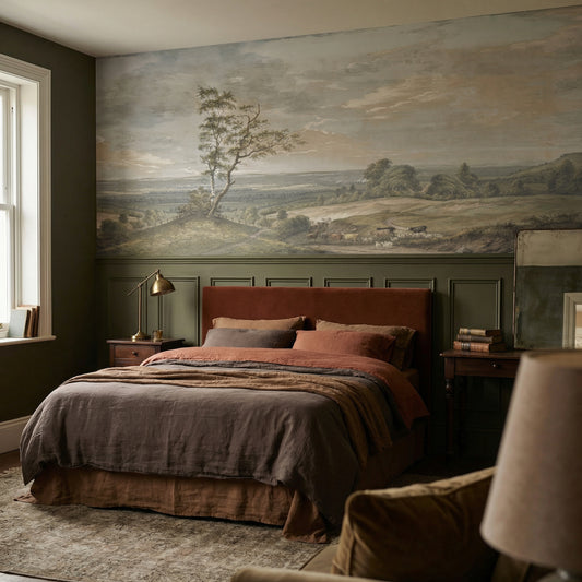 Design­tapete Vintage Land­schaft