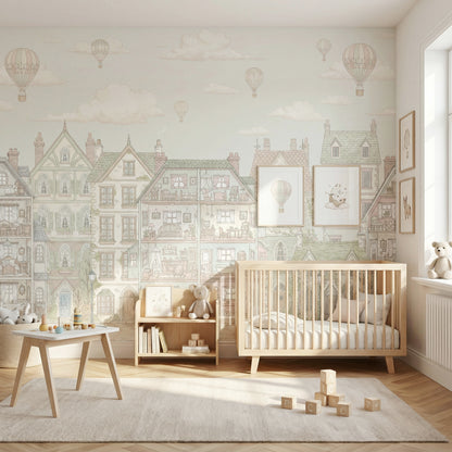 Children's wallpaper dollhouse