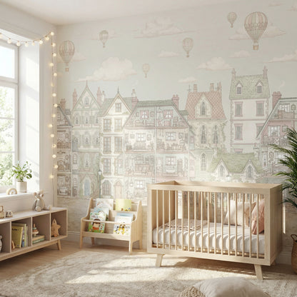 Children's wallpaper dollhouse