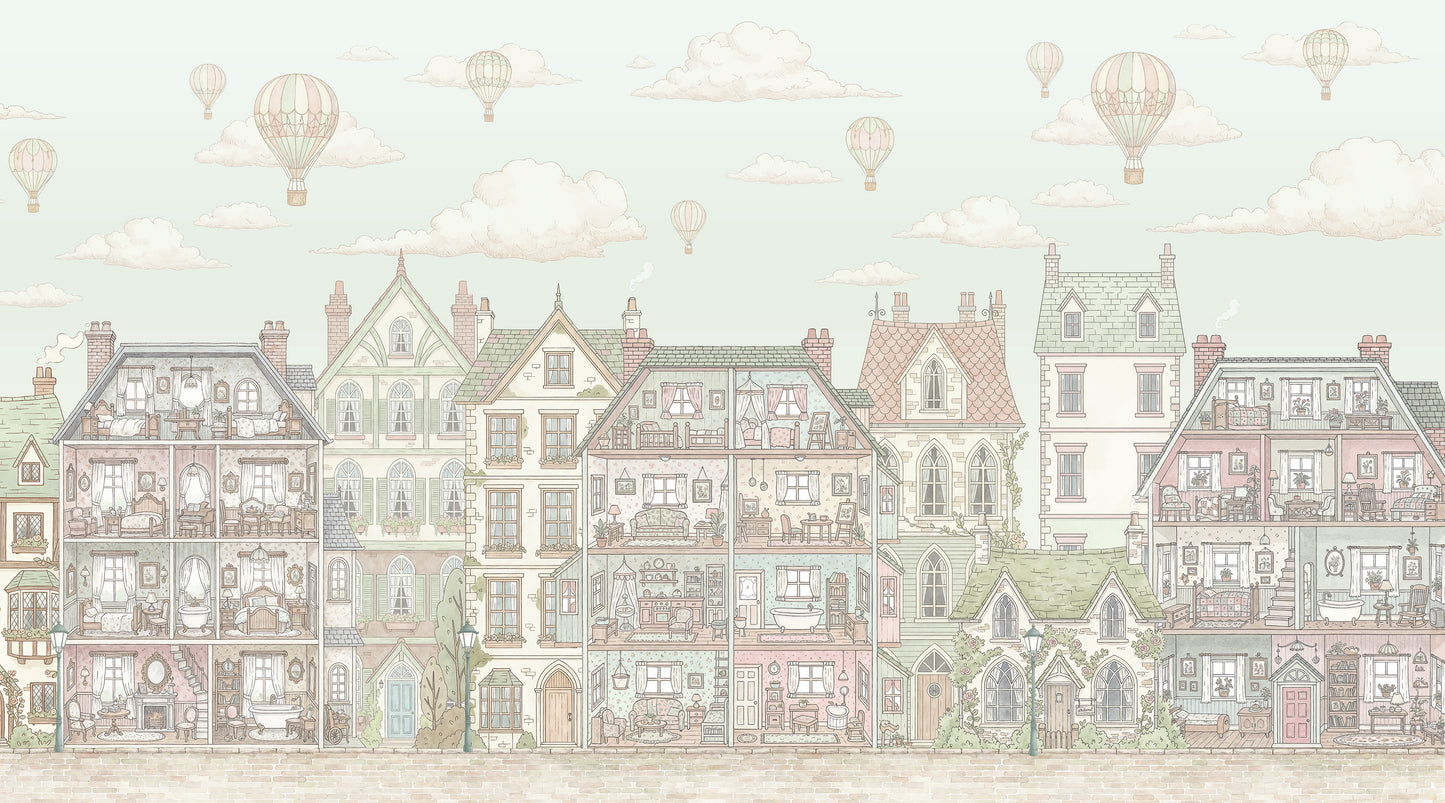 Kindertapete Puppenhaus