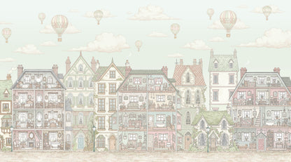 Children's wallpaper dollhouse