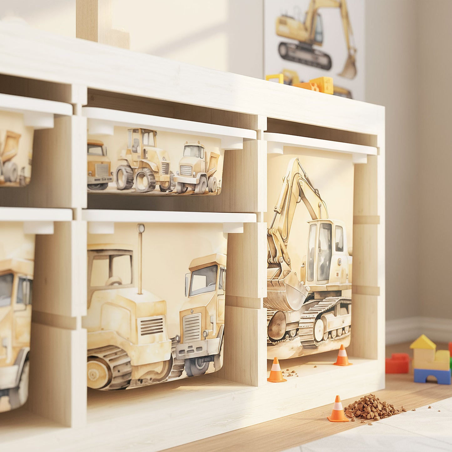 Möbelfolie für IKEA Trofast - Baustelle