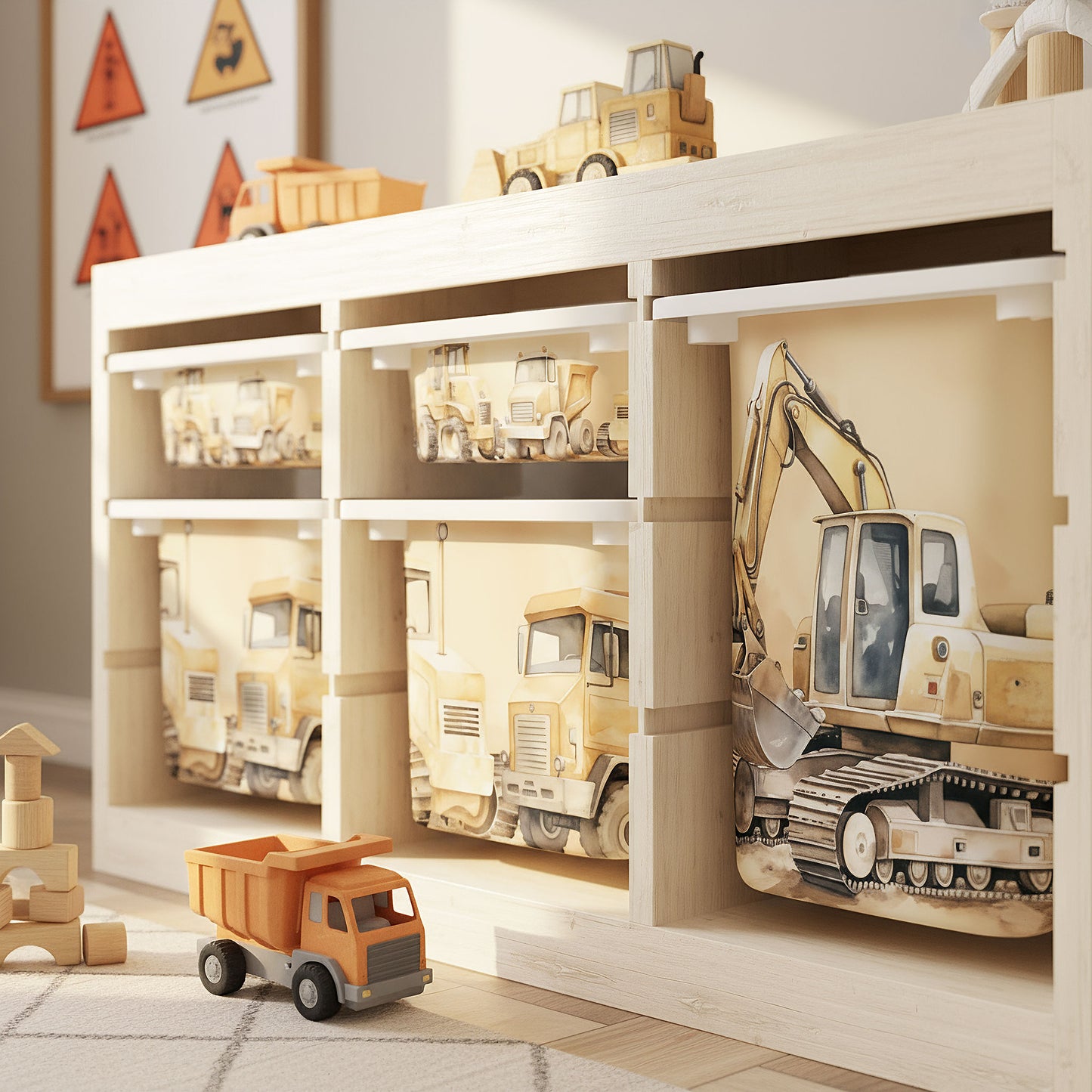 Möbelfolie für IKEA Trofast - Baustelle