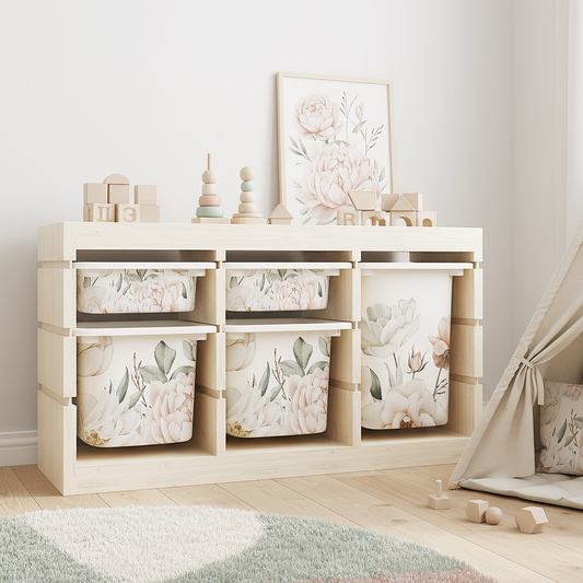 Möbelfolie für IKEA Trofast - Blush Bloom