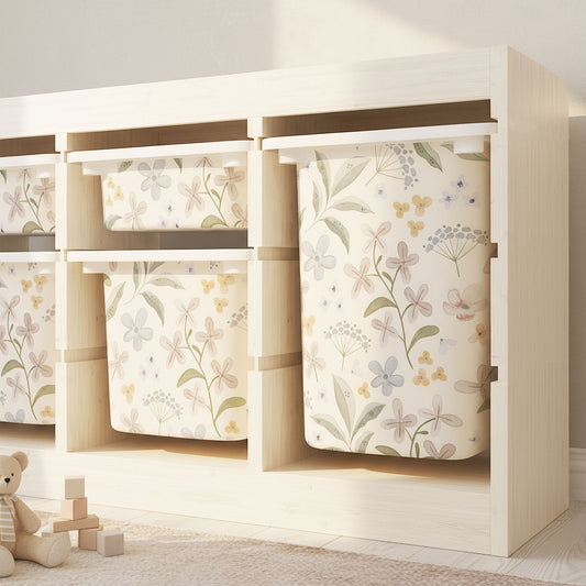Möbelfolie für IKEA Trofast - Zarte Blütenwelt
