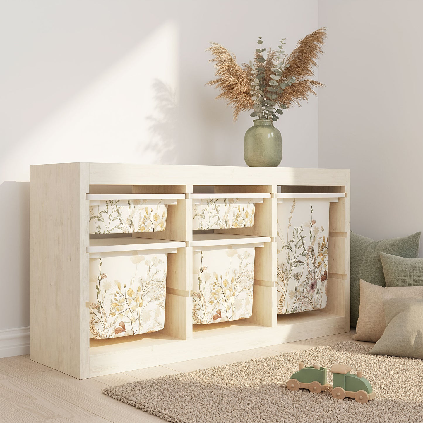 Möbelfolie für IKEA Trofast - Vintage Flower Border