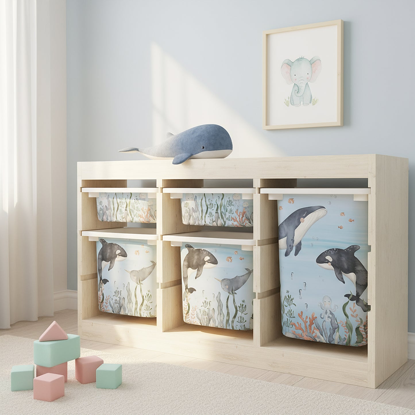 Möbelfolie für IKEA Trofast - Meeresboden