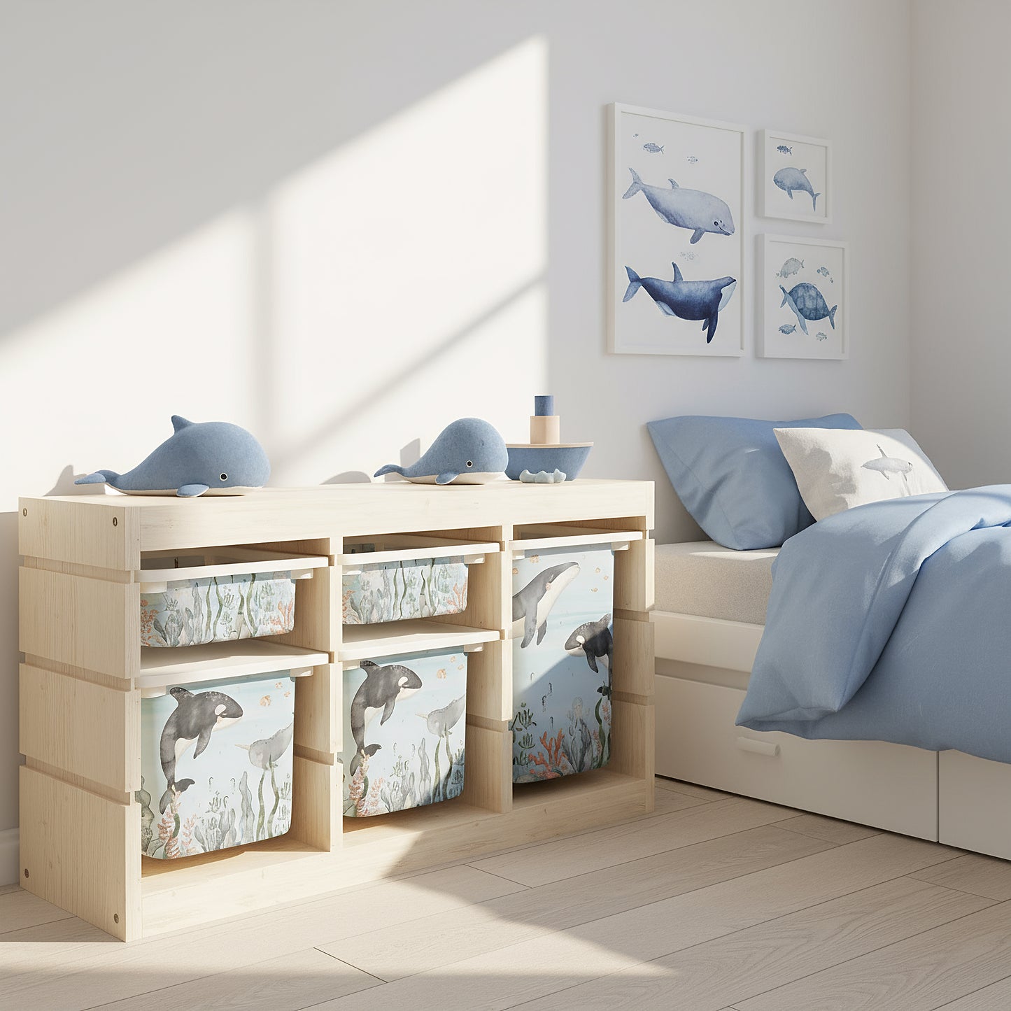 Möbelfolie für IKEA Trofast - Meeresboden