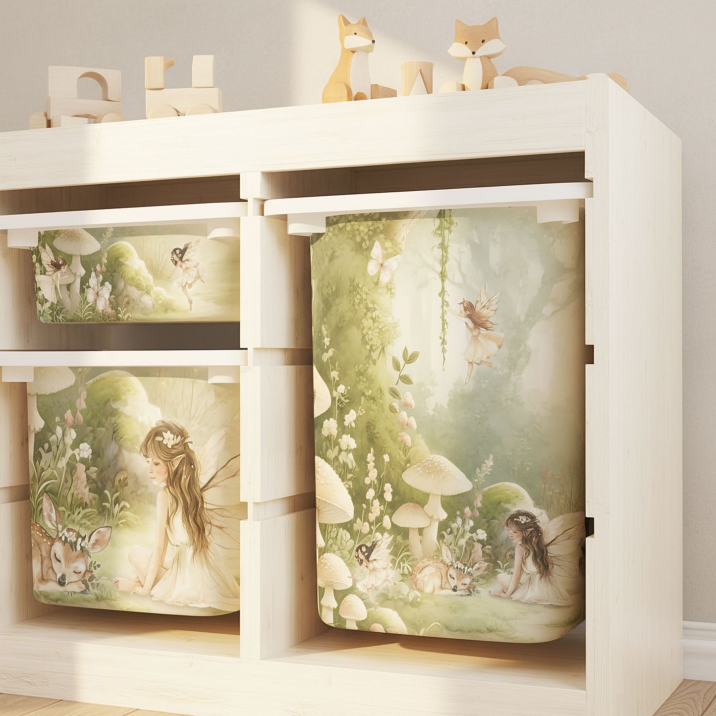 Möbelfolie für IKEA Trofast - Feenwald