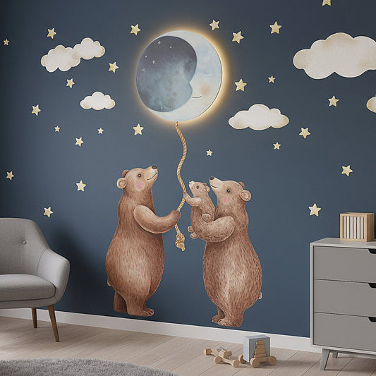 Wandsticker Mondbären
