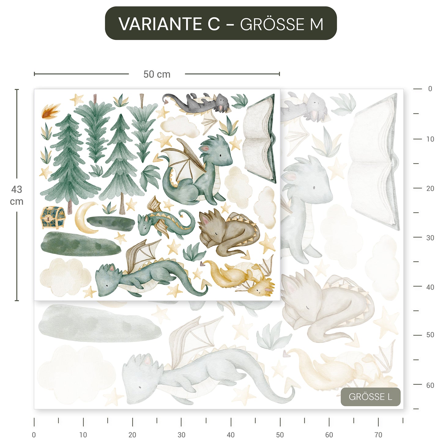 Wandsticker Drachenwald