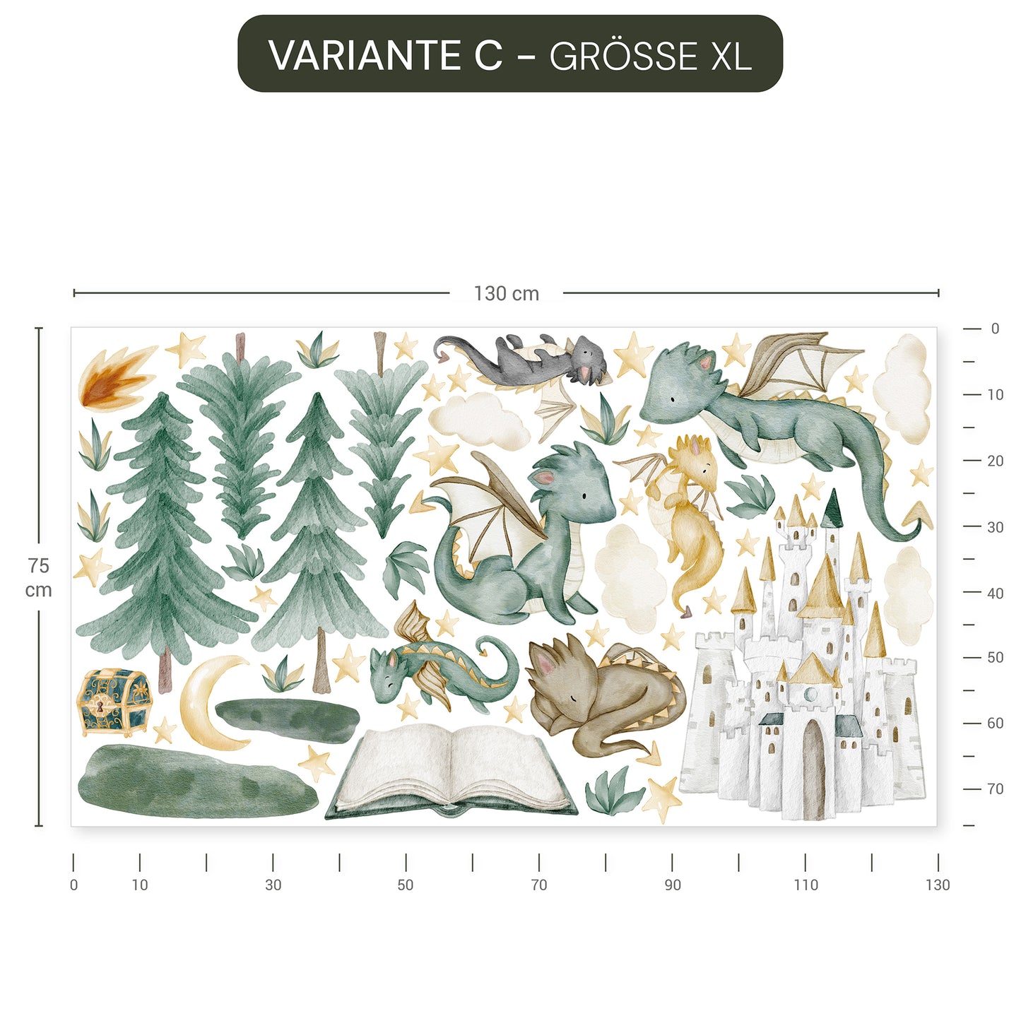 Wandsticker Drachenwald