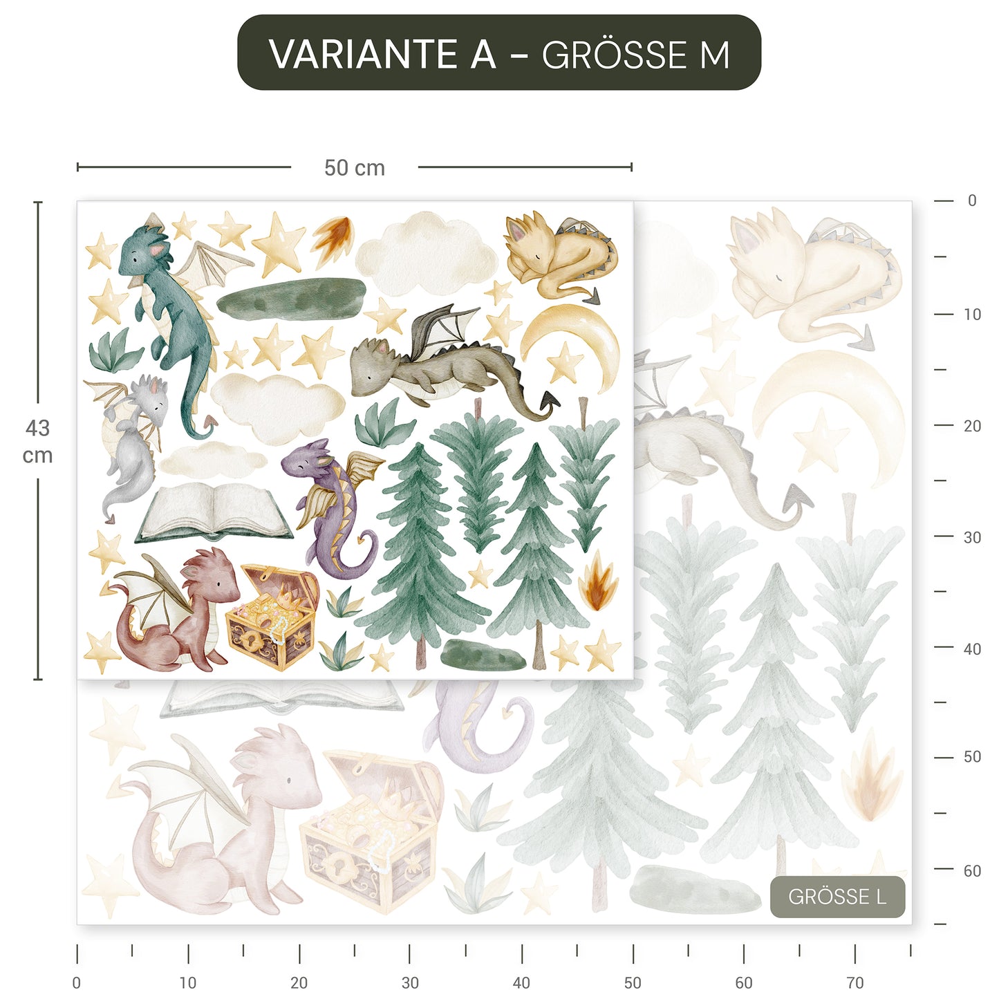 Wandsticker Drachenwald