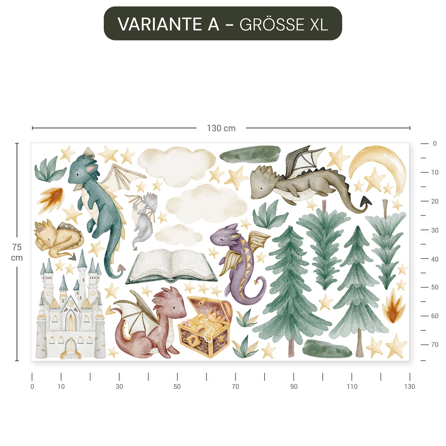 Wandsticker Drachenwald