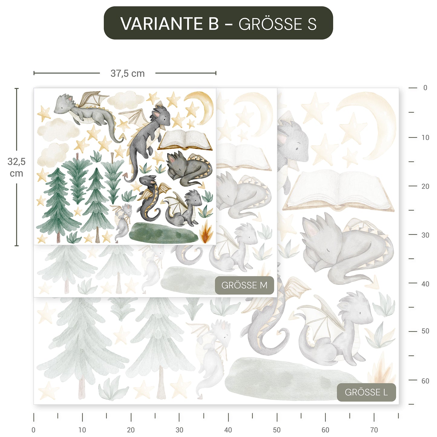 Wandsticker Drachenwald