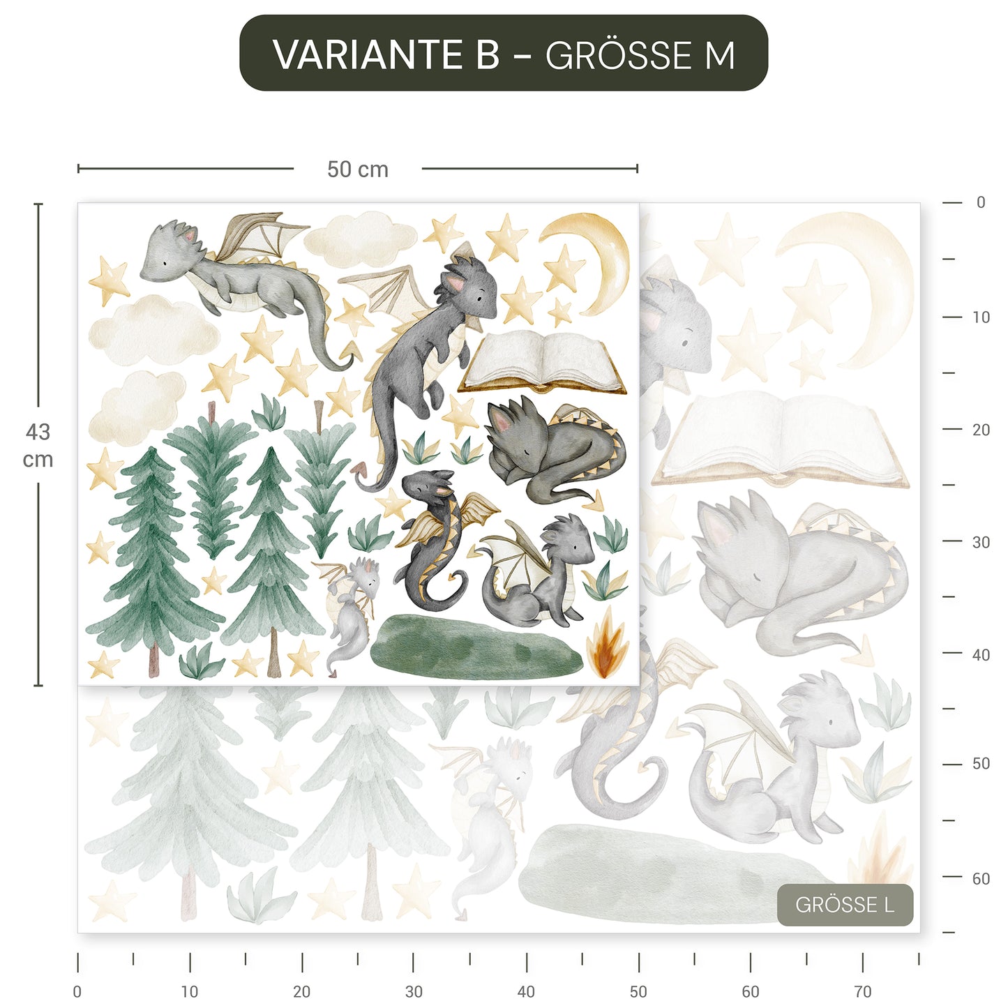 Wandsticker Drachenwald