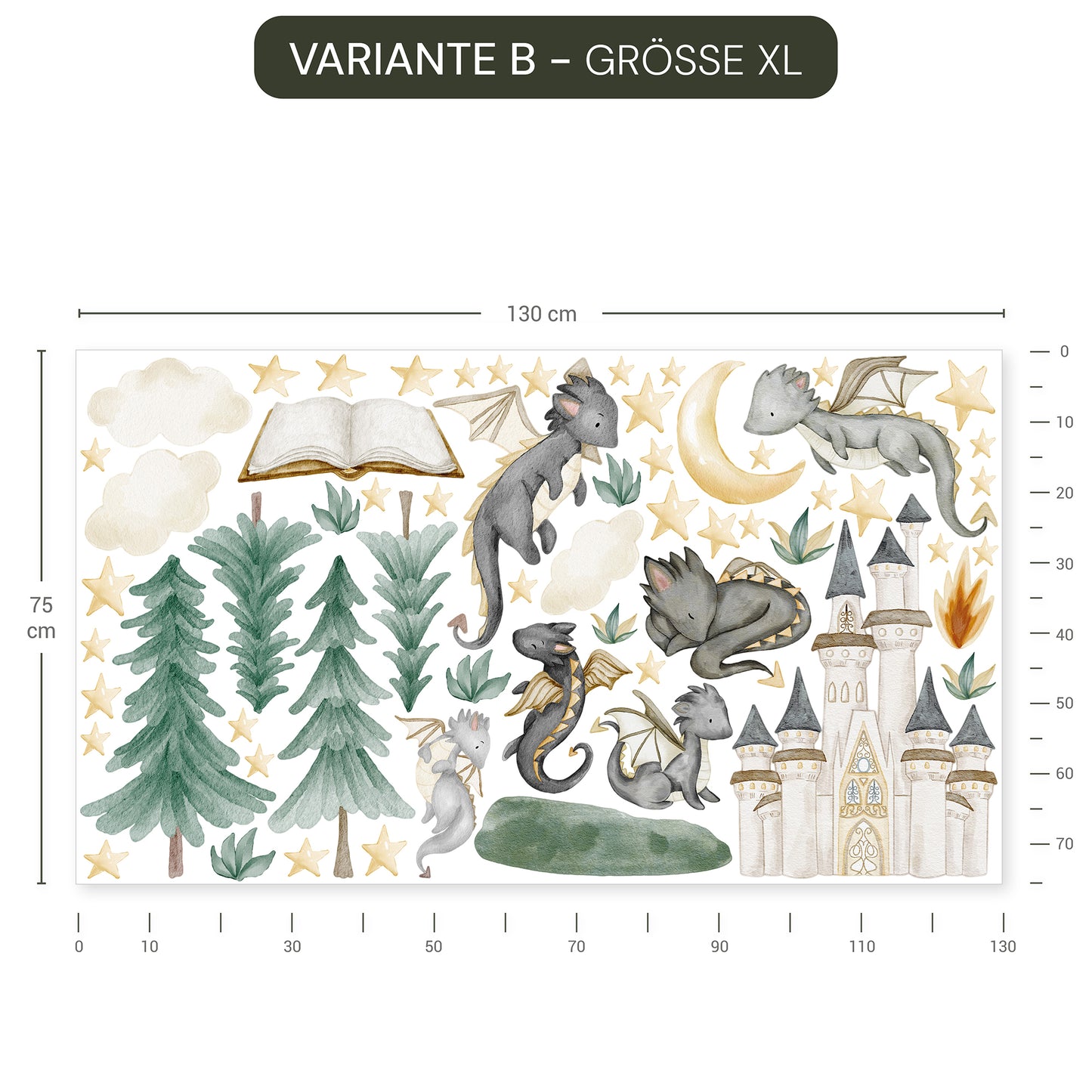 Wandsticker Drachenwald