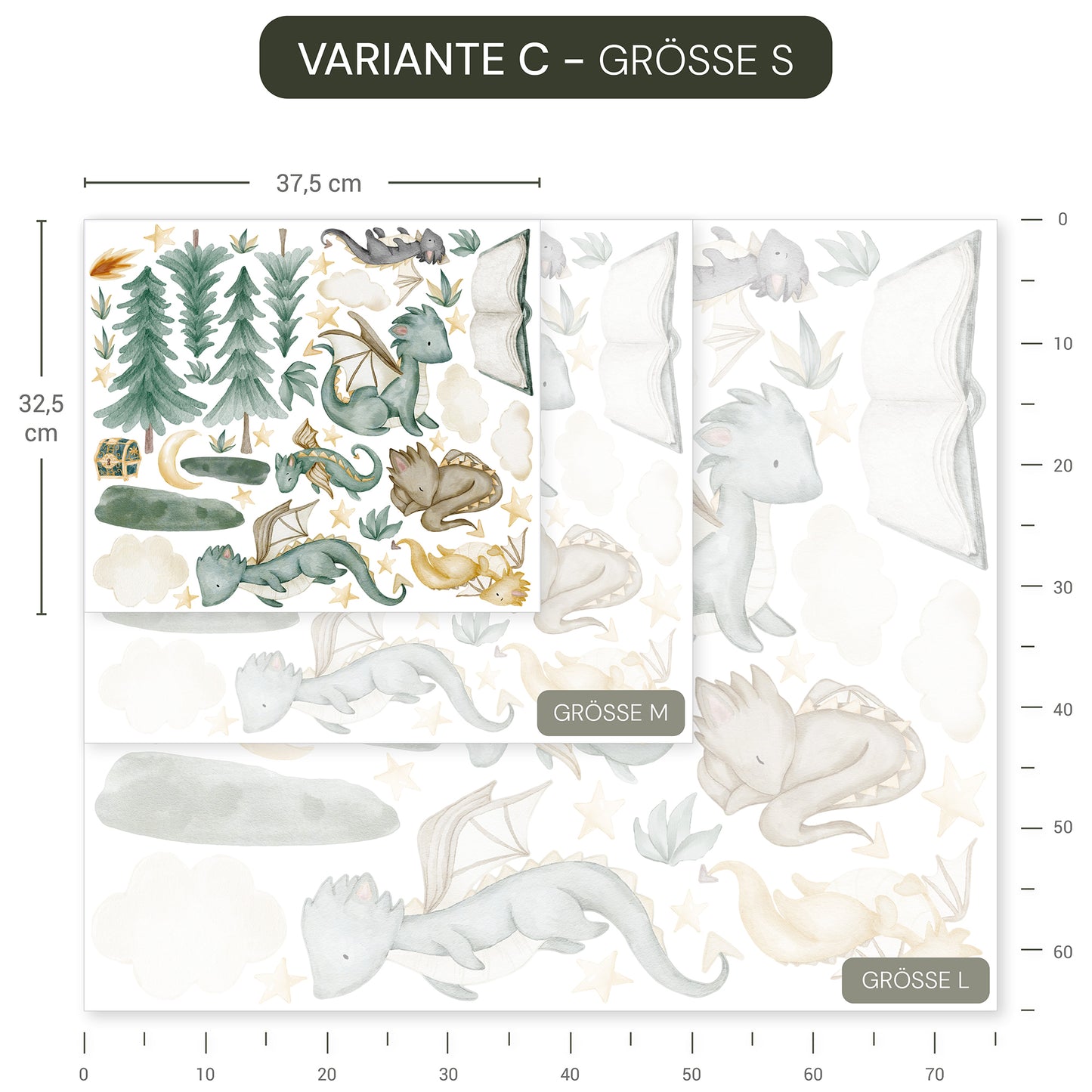 Wandsticker Drachenwald